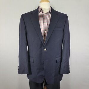 Michael Kors Men's Sport Coat Blazer Two Button Navy Blue Wool 42R